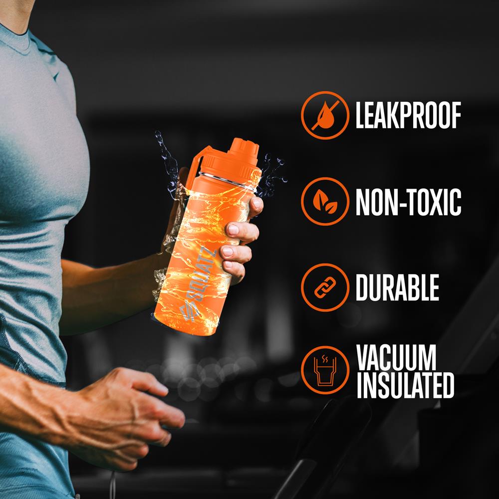 product image number 5 for SQUATZ 18 Oz Stainless Steel Water Bottle