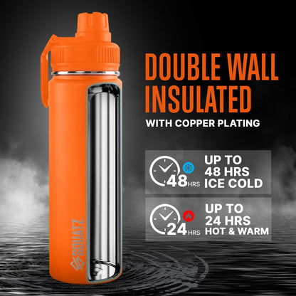 product image number 3 for SQUATZ 24 Oz Stainless Steel Water Bottle