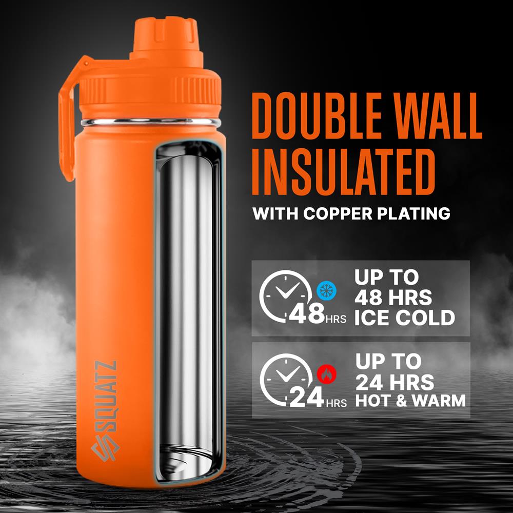 product image number 3 for SQUATZ 40 Oz Stainless Steel Water Bottle