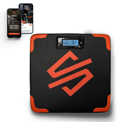 Portable Boxing Mat with Digital Counter, Foam Padding, Easy Install