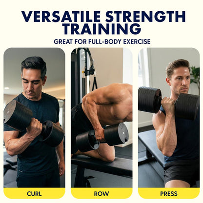 70 Lbs. Adjustable Dumbbell Weight Set - Home Workout/Fitness Equipment, One Single Dumbbell With Anti-Slip Metal Handle