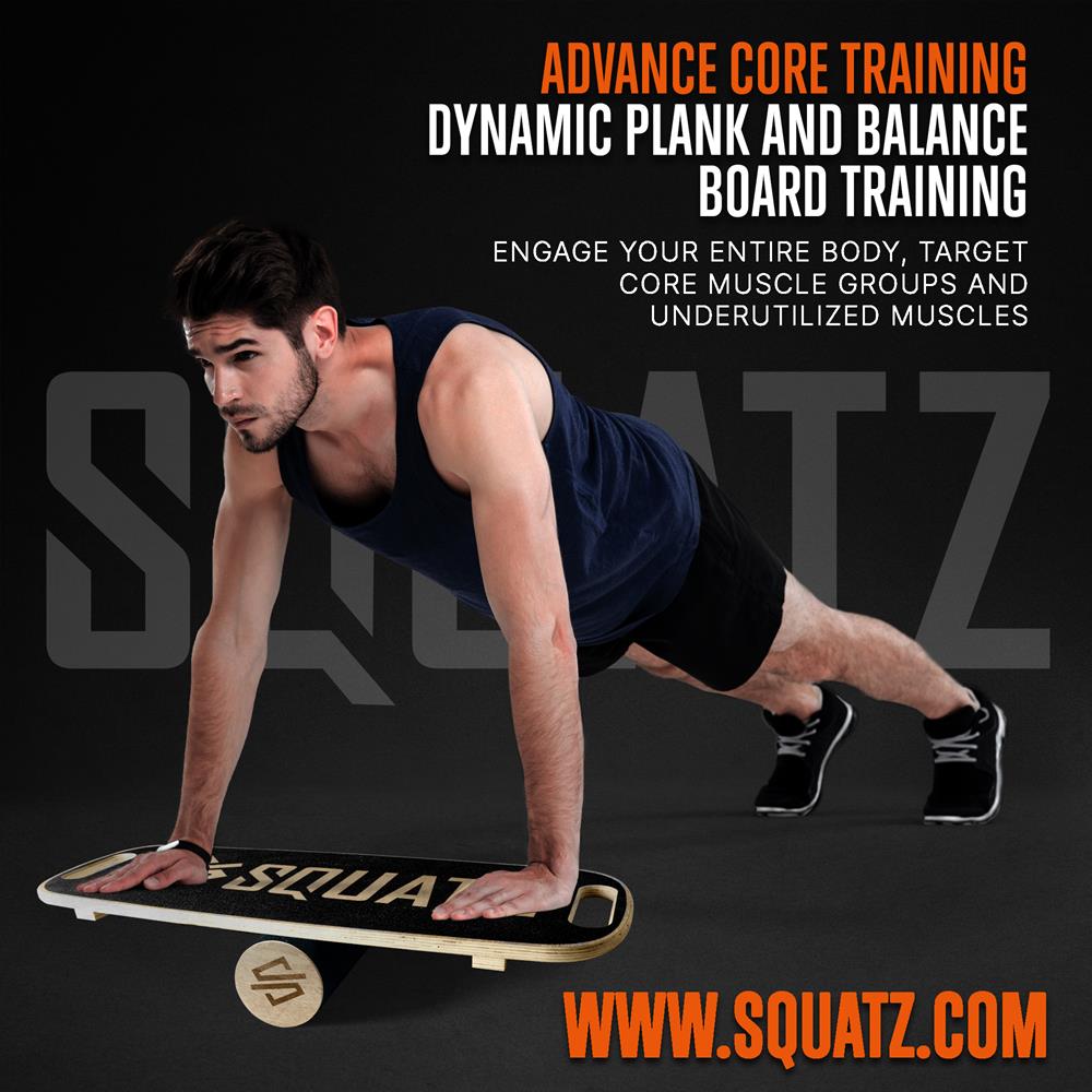 Wooden Balance Board, Relieve Stress, Non-Slip Hardwood Surface