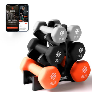 Neoprene Dumbbell Set With Stand