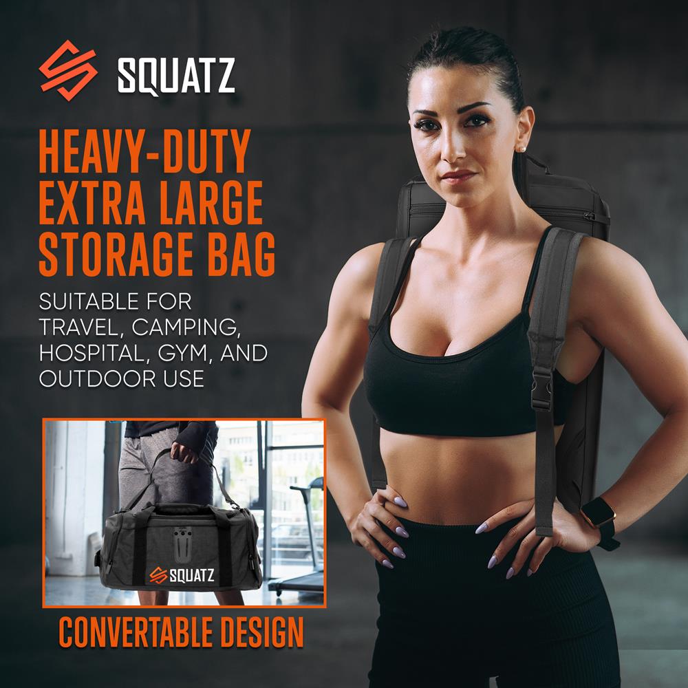 Duffle Bag with USB Port, Tear-Resistant Polyester, Extra Large