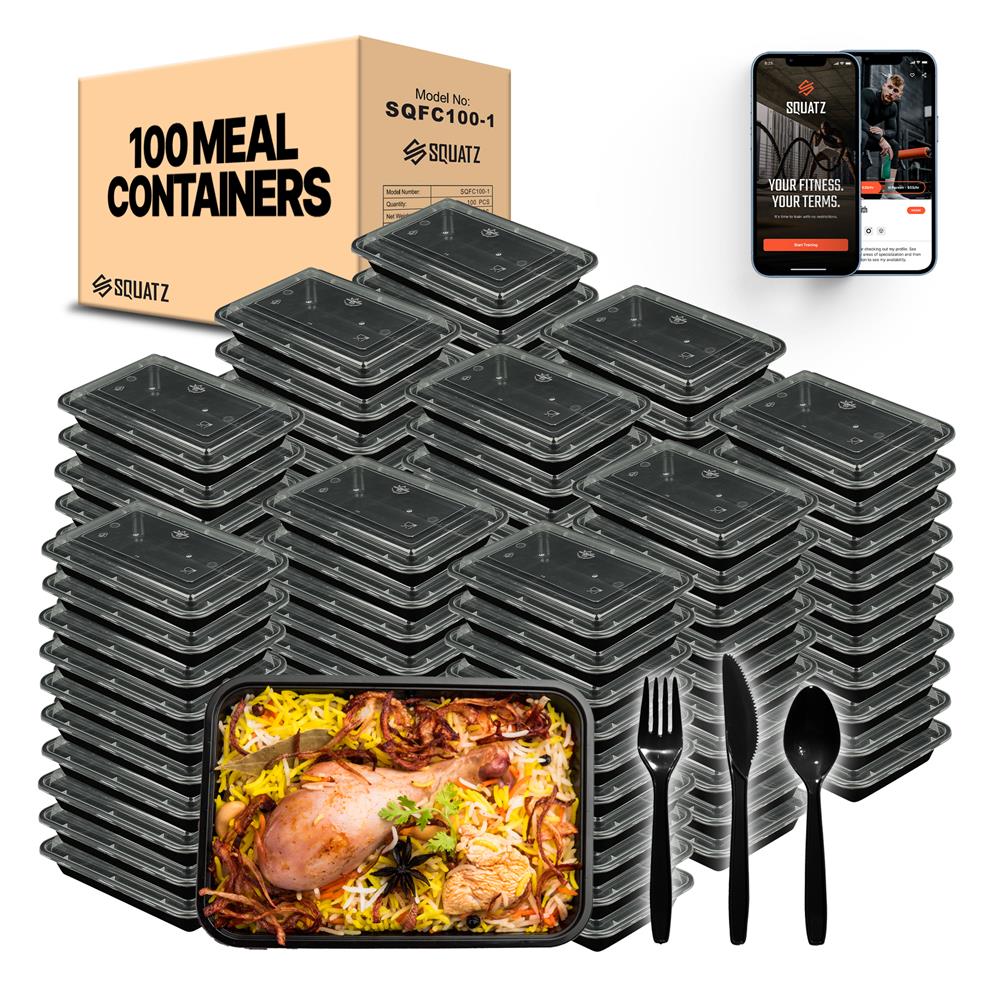 product image number 1 for SQUATZ Microwavable Food Container With Utensil