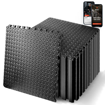 product image number 1 for SQUATZ Thick Puzzle Exercise Mat