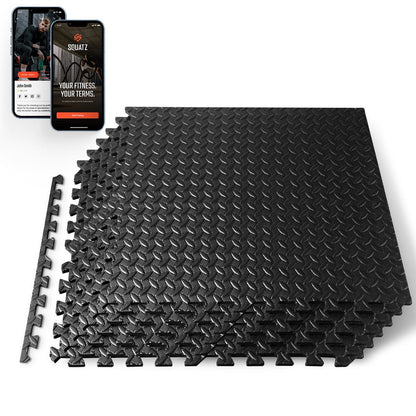 product image number 1 for SQUATZ Thick Puzzle Exercise Mat