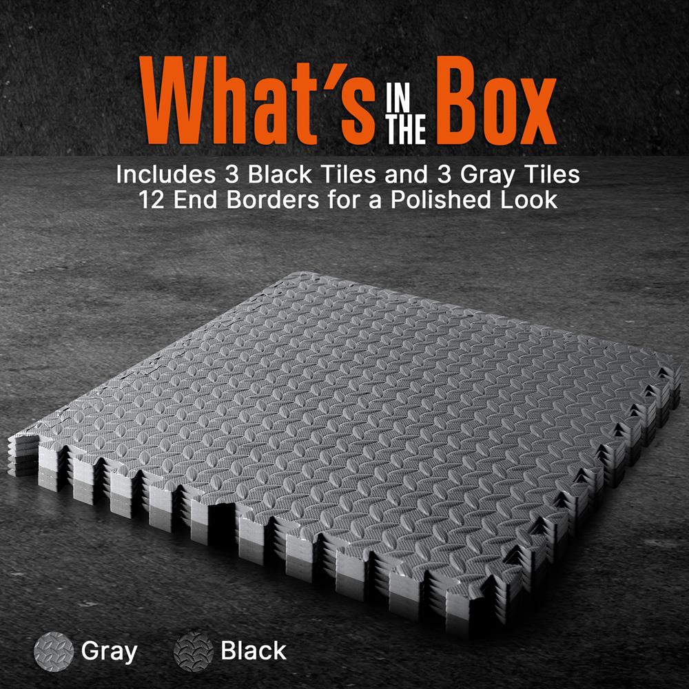 product image number 2 for SQUATZ Thick Puzzle Exercise Mat