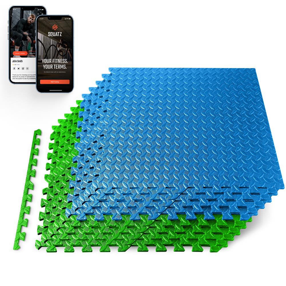 product image number 1 for SQUATZ Thick Puzzle Exercise Mat