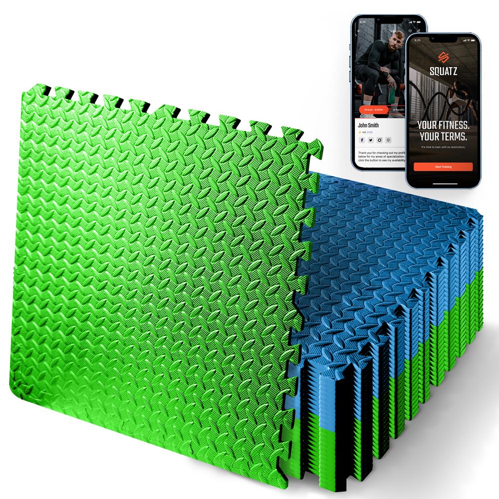 product image number 1 for SQUATZ Thick Puzzle Exercise Mat