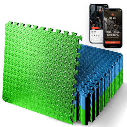 product image number 1 for SQUATZ Thick Puzzle Exercise Mat