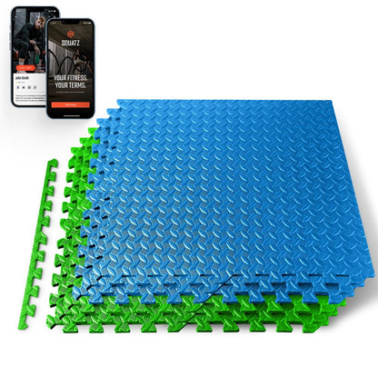 product image number 1 for SQUATZ Thick Puzzle Exercise Mat