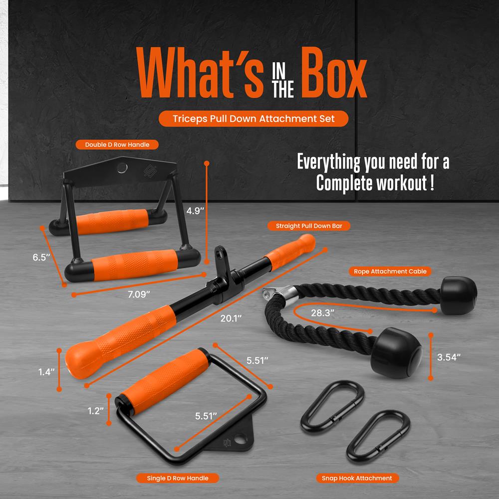 Pyle Triceps Pull Down Attachment - Thumbnail 2
