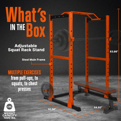 product image number 2 for SQUATZ Adjustable Squat Rack Stand