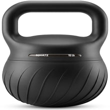 Squatz 15-Lb Soft Drop Kettlebell With Extra-Wide Handle And Sand-Filled Cushioned Base For Home Gym & Strength Training (Black)