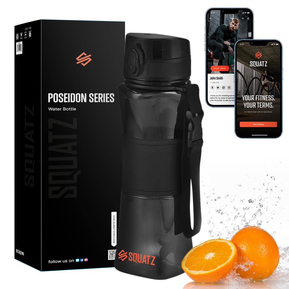 product image number 1 for SQUATZ Sports Or Shake Water Bottle With Strain