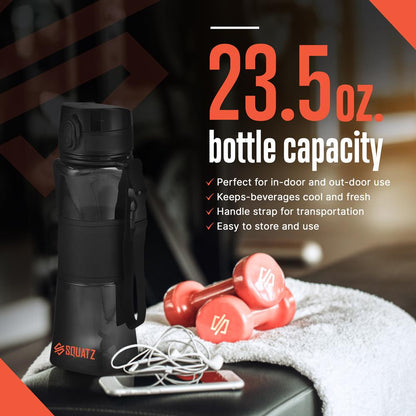 product image number 4 for SQUATZ Sports Or Shake Water Bottle With Strain