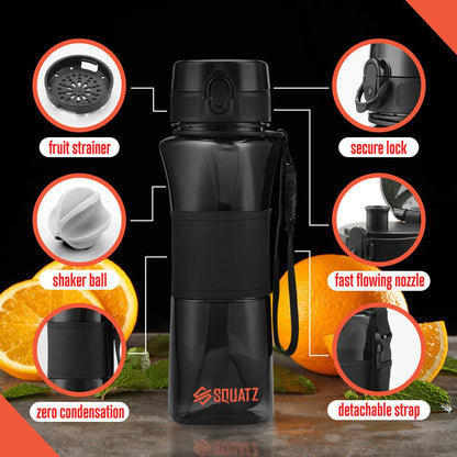 product image number 6 for SQUATZ Sports Or Shake Water Bottle With Strain