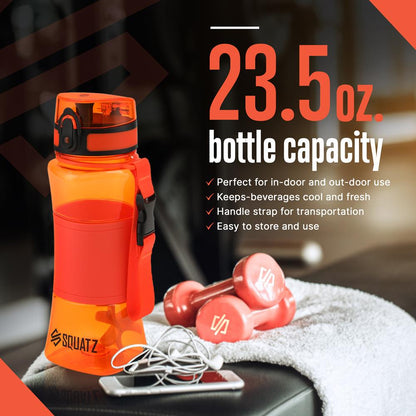 product image number 4 for SQUATZ Sports Or Shake Water Bottle With Strain