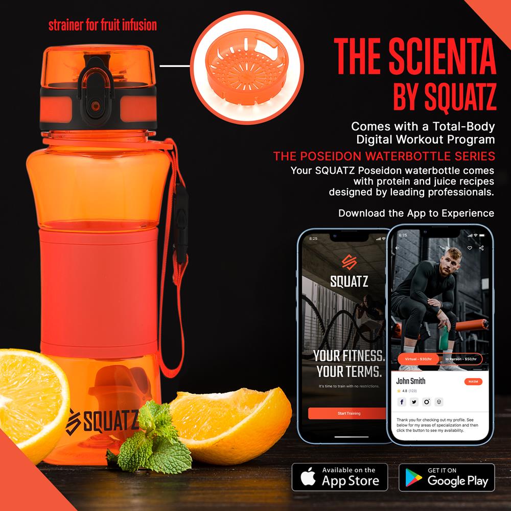 product image number 7 for SQUATZ Sports Or Shake Water Bottle With Strain