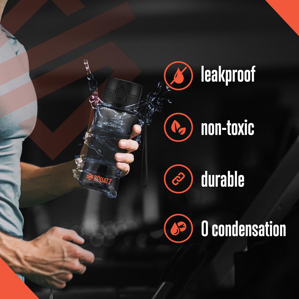 product image number 5 for SQUATZ Sports Or Shake Water Bottle With Strain
