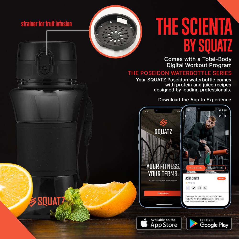product image number 7 for SQUATZ Sports Or Shake Water Bottle With Strain