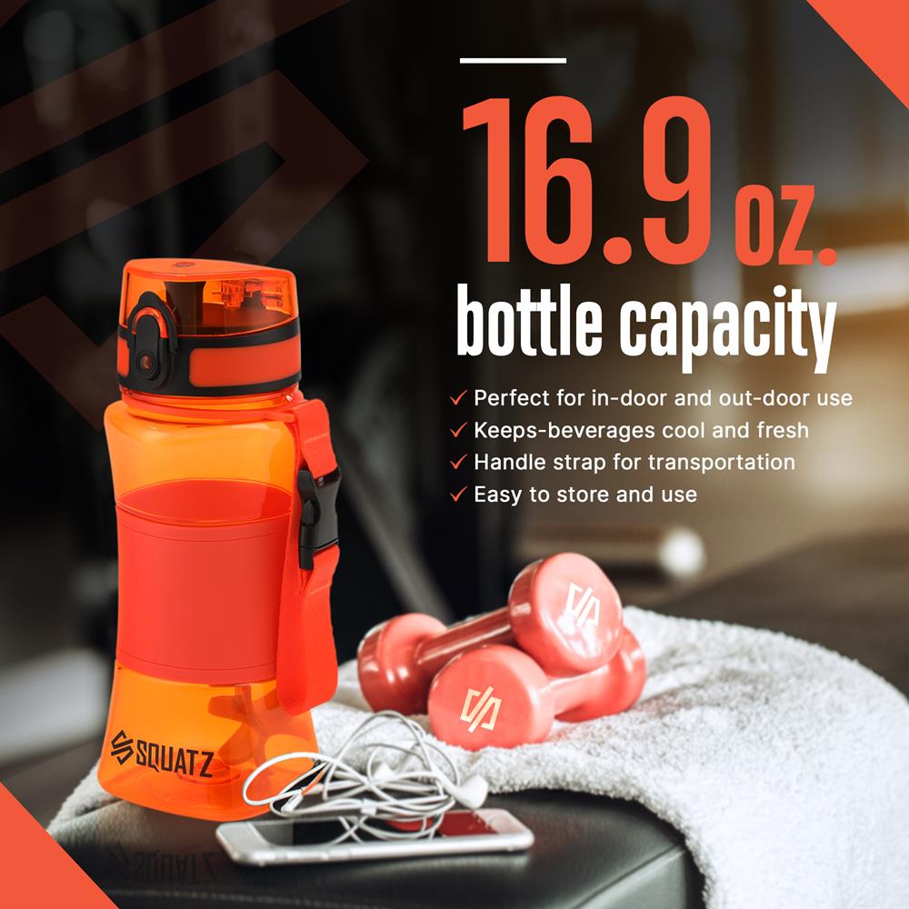 product image number 4 for SQUATZ Sports Or Shake Water Bottle With Strain