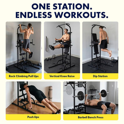 Pull-Up Workout Station, Strengthen Upper Body, Heavy Duty Steel Frame