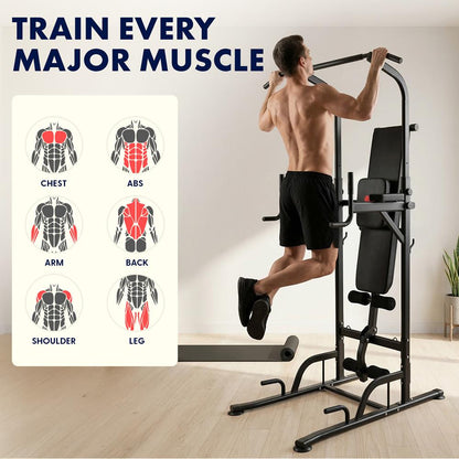 Pull-Up Workout Station, Strengthen Upper Body, Heavy Duty Steel Frame