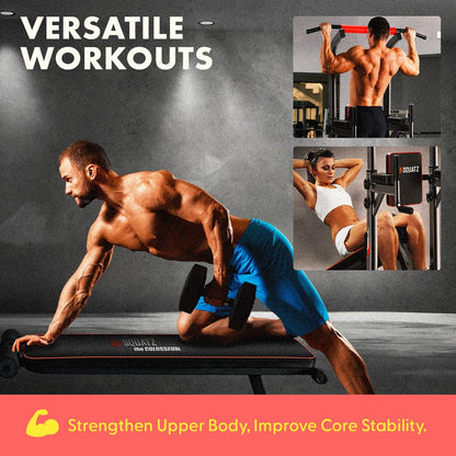 Pull-Up Workout Station, Strengthen Upper Body, Heavy Duty Steel Frame
