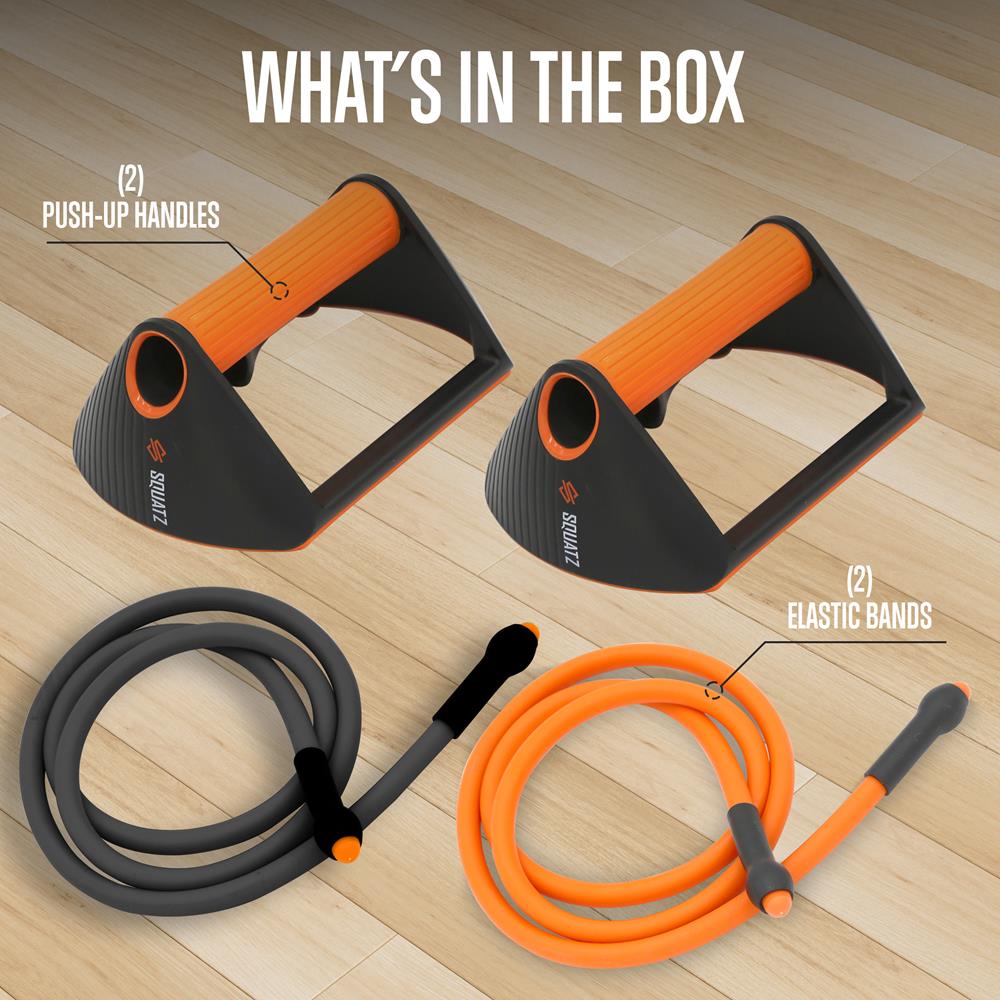 Push Up Rack with Resistance Bands, Anti-Slip Handles, 440lb