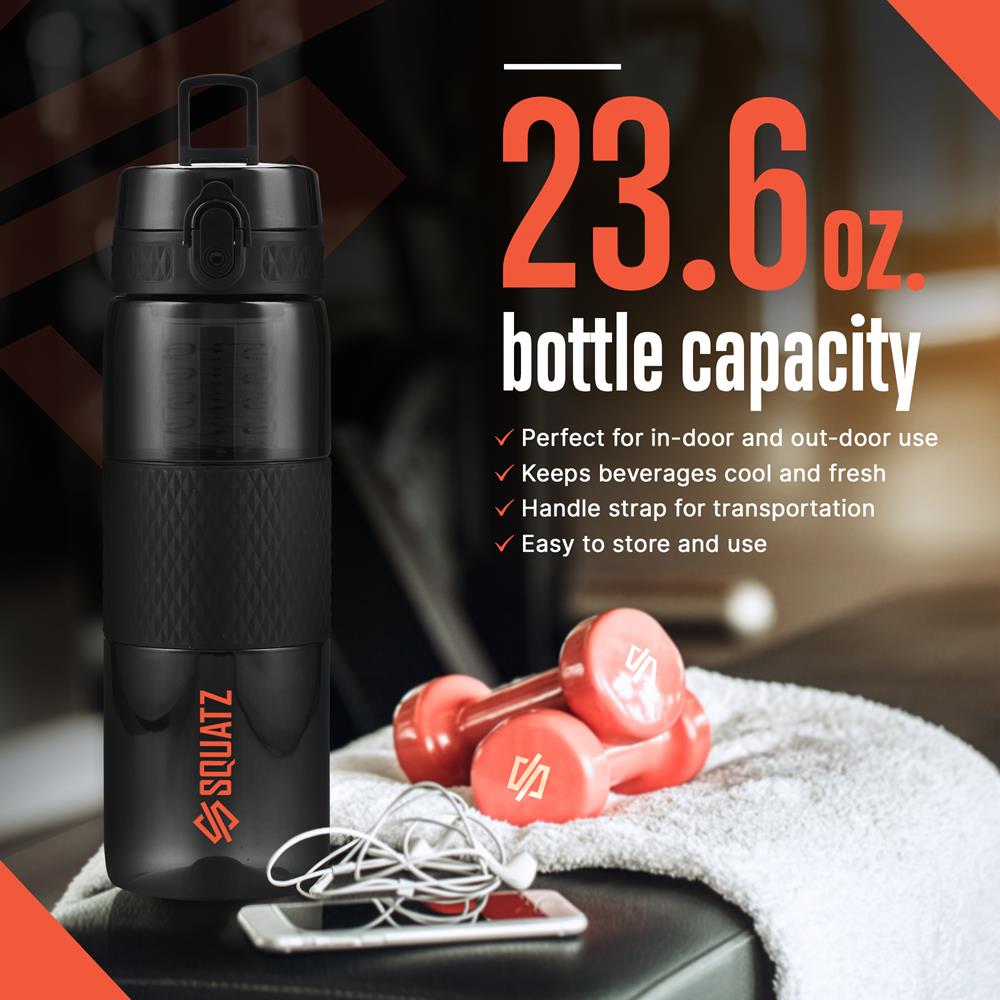 product image number 4 for SQUATZ Sports Water Bottle With Infuser