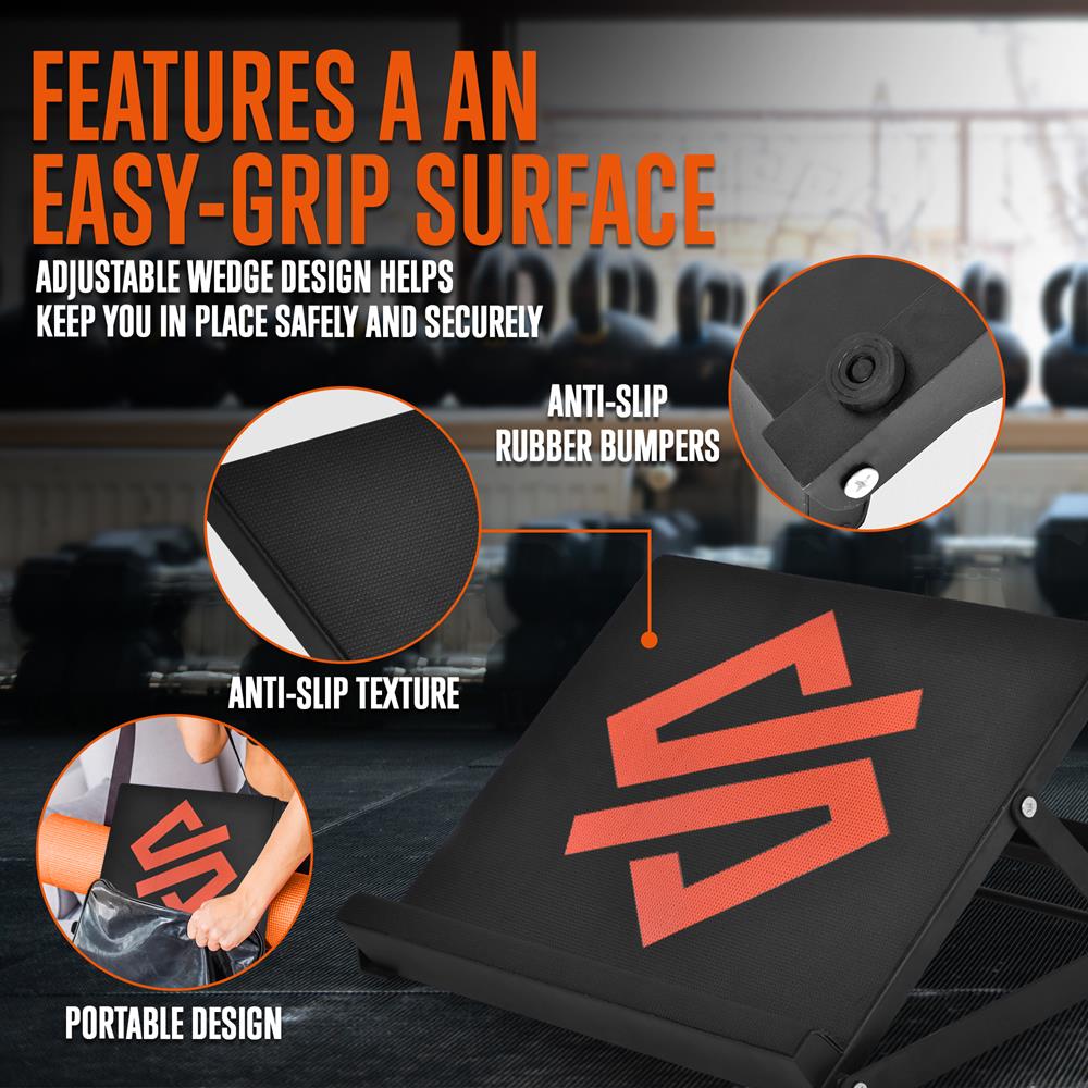 Buy Slant Board, Qupzze Calf Stretcher 4 Adjustable Angles Squat Rap