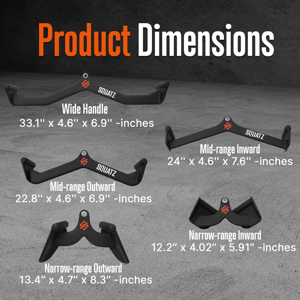 product image number 3 for SQUATZ Triceps Press Down Cable Attachment
