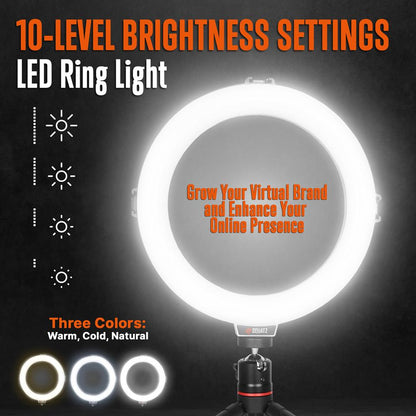 product image number 4 for SQUATZ 8'' Selfie Ring Light