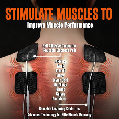 Electronic Muscle Massager Pain Relief TENS Therapy, Portable, Compact