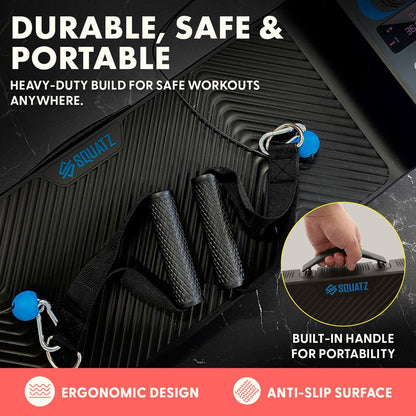 Mini Smart Cable Machine: Full Body Workouts, 150lb Resistance, Blue
