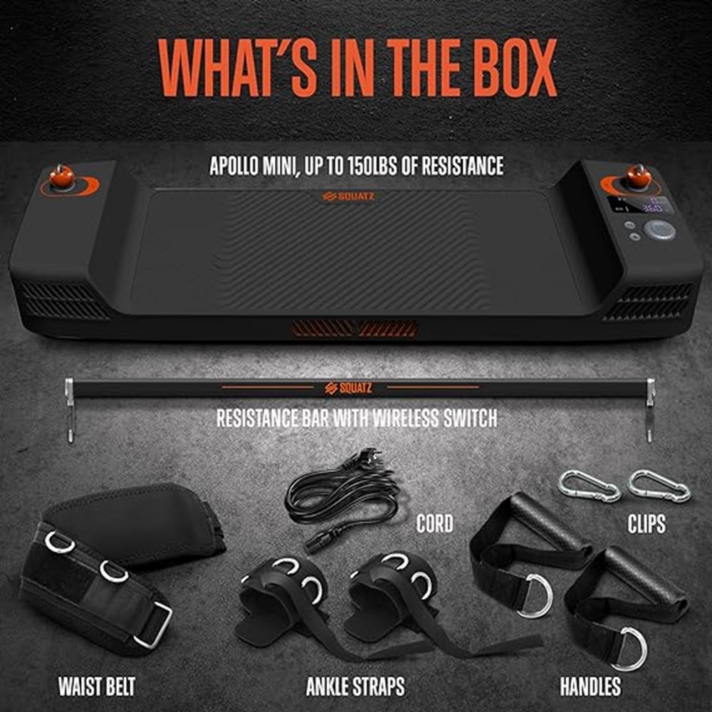 Mini Home Gym: Full Body Workouts, 150lb Resistance, LED Display