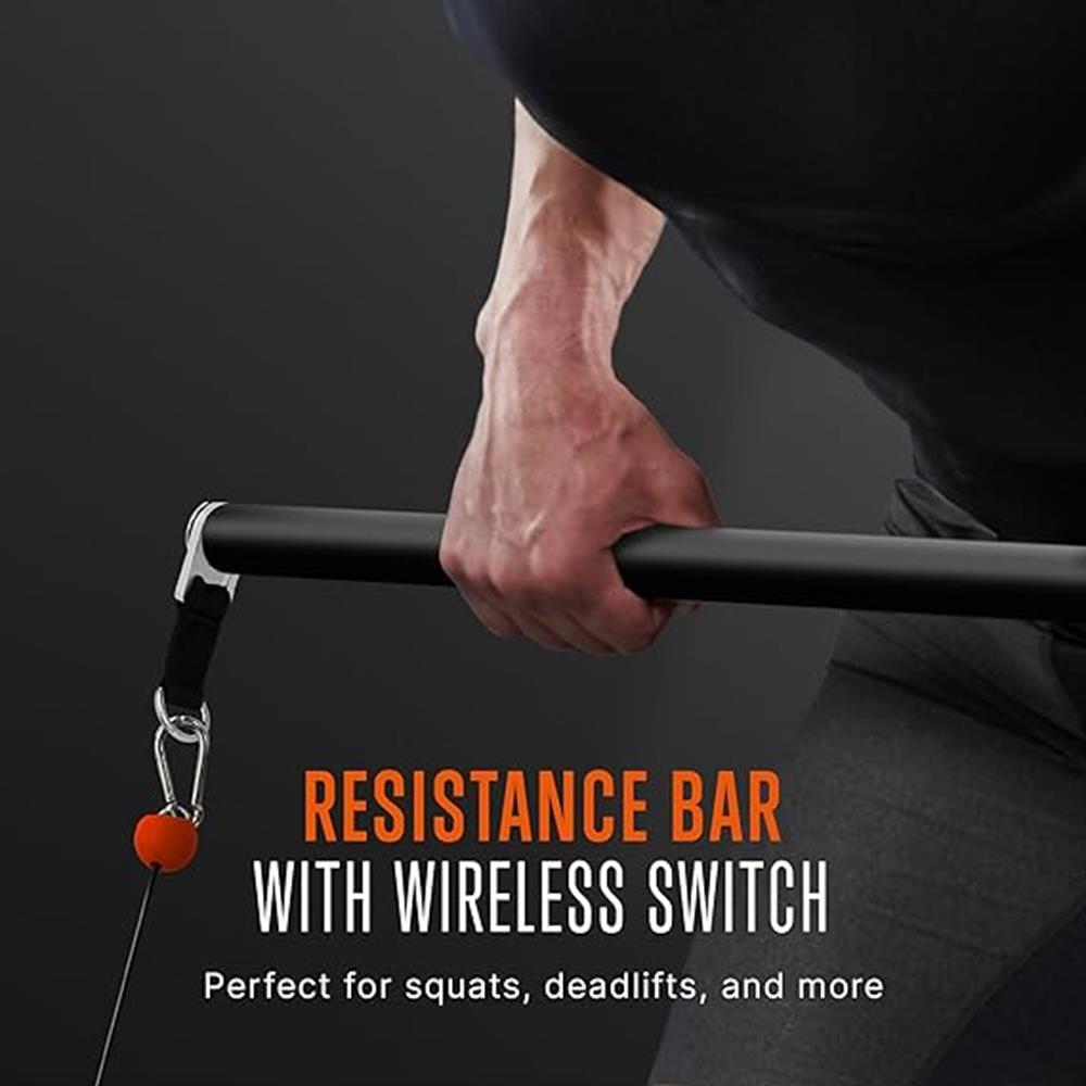 Mini Home Gym: Full Body Workouts, 150lb Resistance, LED Display
