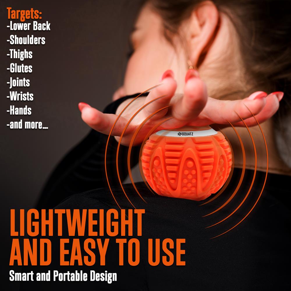 3.7" Wireless Vibrating Massage Ball, Deep Tissue Relief, 3 Intensity Levels, Orange Pyle USA 3.7" Wireless Vibrating Massage Ball, Deep Tissue Relief, 3 Intensity Levels, Orange Pyle USA