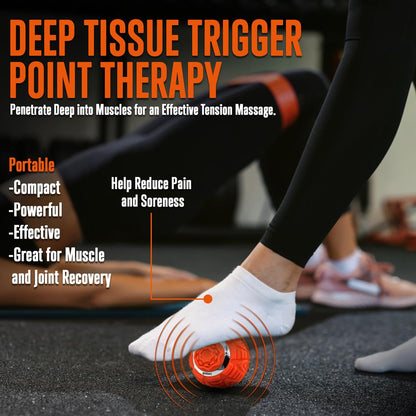 3.7" Wireless Vibrating Massage Ball, Deep Tissue Relief, 3 Intensity Levels, Orange Pyle USA 3.7" Wireless Vibrating Massage Ball, Deep Tissue Relief, 3 Intensity Levels, Orange Pyle USA
