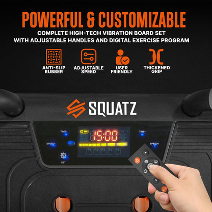 Vibration Plate for Pain Relief, 5 Vibration Settings, Includes Bands