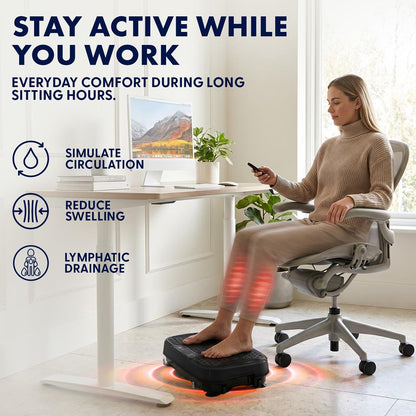 Hurtle Vibration Plate Machine – Adjustable 1–99 Speeds, Quiet, Lightweight, With Remote And Preset Programs Portable For Home And Office (Black)