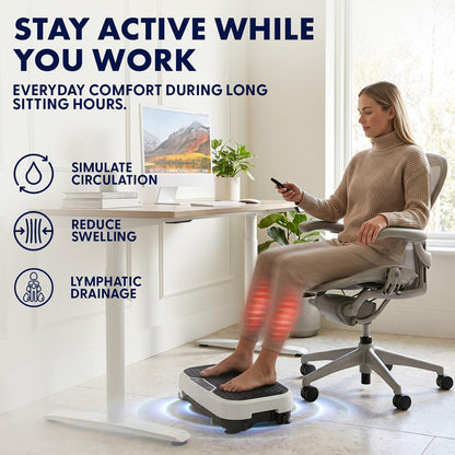 Hurtle Vibration Plate Machine – Adjustable 1–99 Speeds, Quiet, Lightweight, With Remote And Preset Programs Portable For Home And Office (Gray)