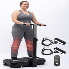 Hurtle Vibration Plate With Handle – Adjustable 1–99 Speeds, Quiet, Lightweight, With Remote And Preset Programs Portable For Home And Office (Black)