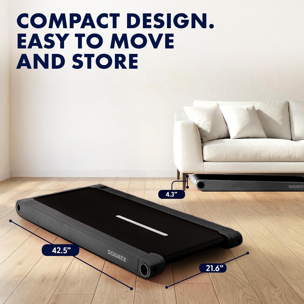 Squatz 2-In-1 Walking Pad With Vibration Plates – Compact