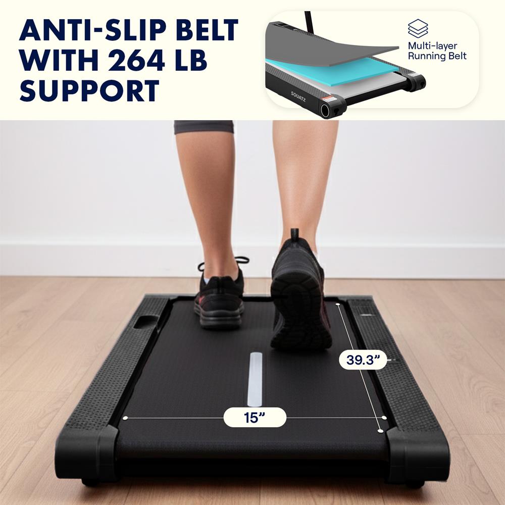 Squatz 2-In-1 Walking Pad With Vibration Plates – Compact