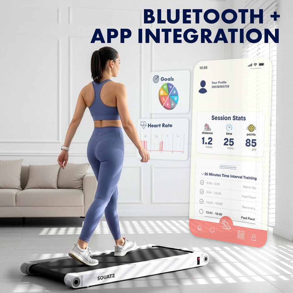 Squatz 2-In-1 Walking Pad With Vibration Plates – Compact