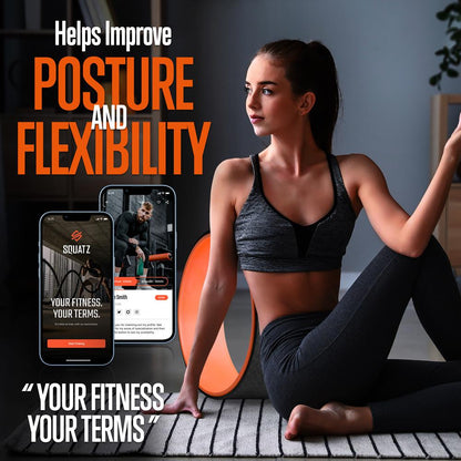 Yoga Wheel Back Stretcher, Relieve Pain, 777 LBS Support, Thick Foam Padding