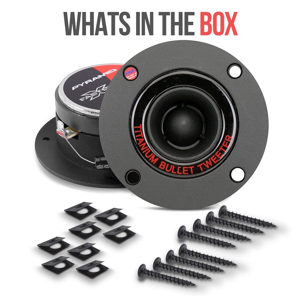 product image number 7 for Pyramid 300 Watt Super Titanium Tweeter